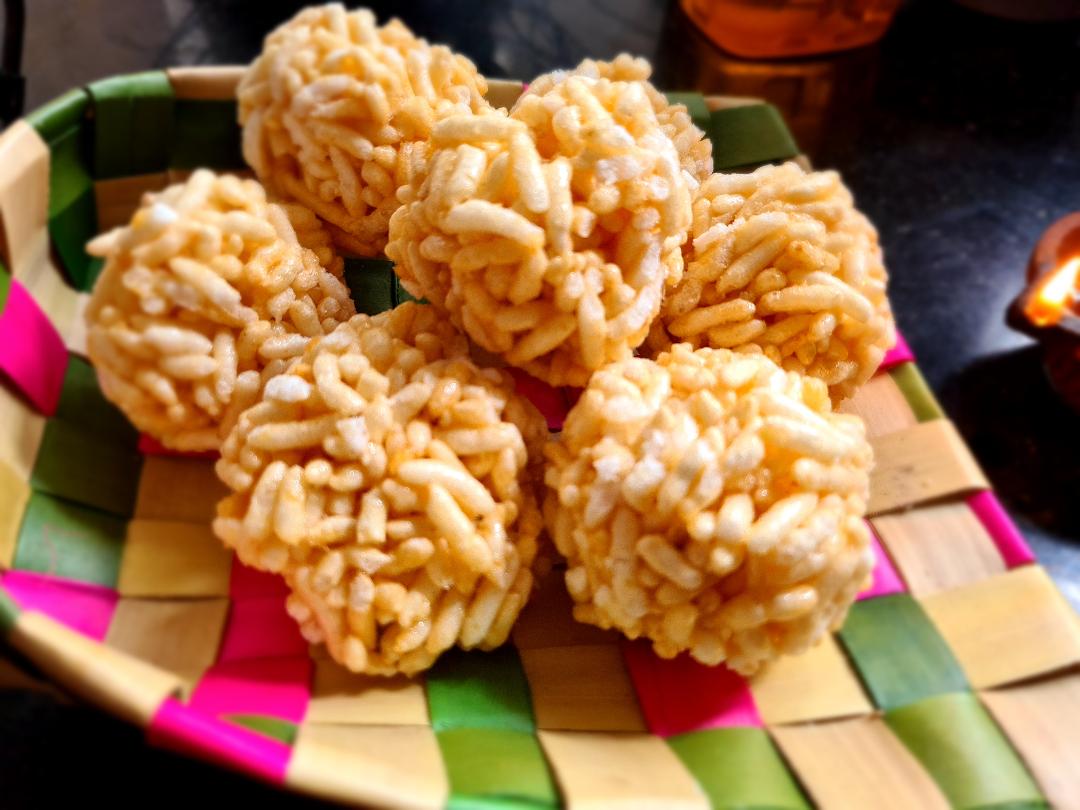 Pori Urundai /Puffed Rice Balls – Cook & See